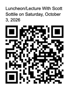 Luncheon/Lecture With Scott Sottile on Saturday, October 3, 2026